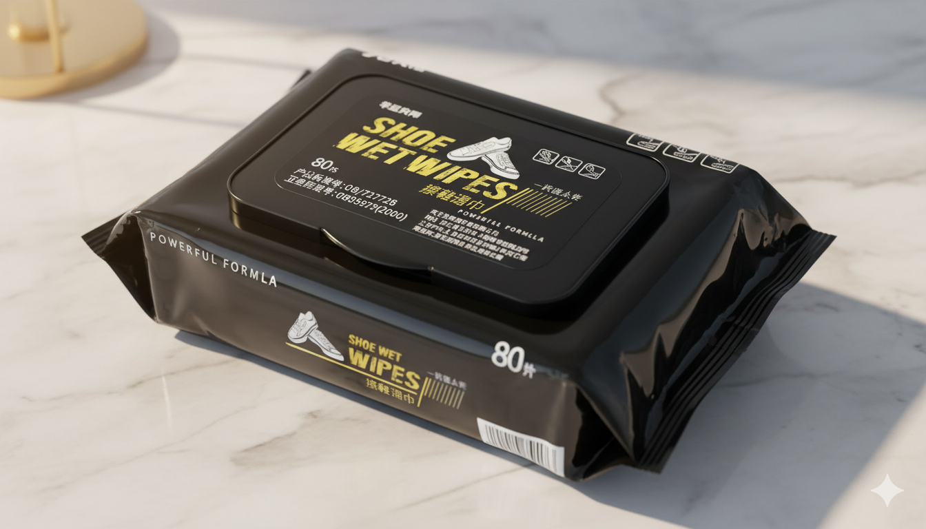 Natural Sneaker & Shoe Cleaner Wipes - 1 Packs of 80