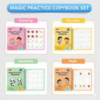 Magic Book Set of 2 ( 8 Book + 20 Refill+2 Pen+2 Grip)