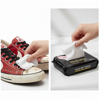 Natural Sneaker & Shoe Cleaner Wipes - 1 Packs of 80
