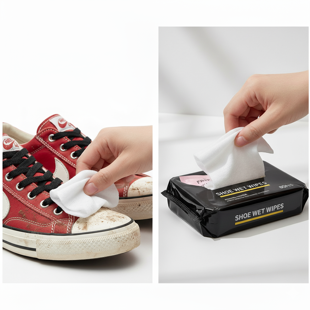 Natural Sneaker & Shoe Cleaner Wipes - 1 Packs of 80