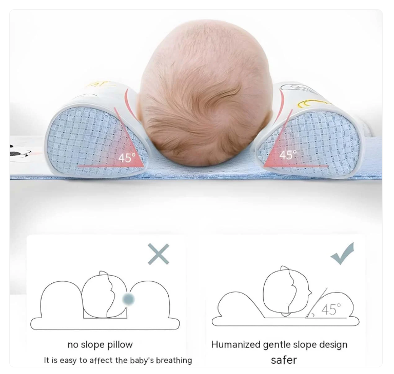 Baby Shaping Head Support Pillow - Assorted Colour